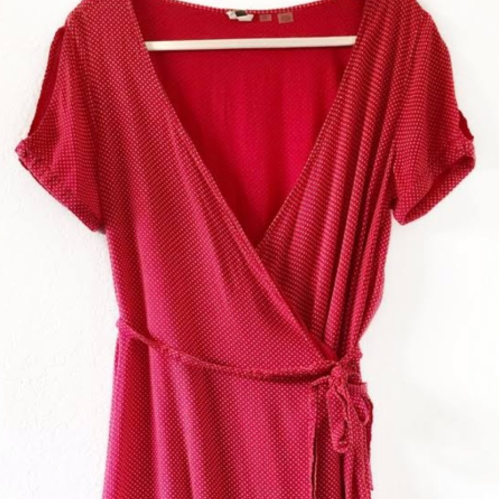 Brand New Roxy Red Polka Dot Wrap Dress